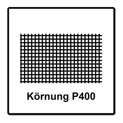 Mirka ABRANET 2x rouleau de papier de verre 115mm x 10m P400 rouleau de ponçage Velcro (2x 545BY001413R)