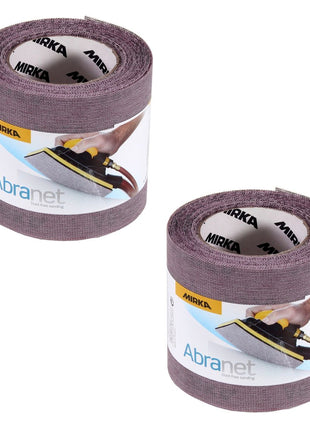 Mirka ABRANET 2x rouleau de papier de verre 115mm x 10m P320 rouleau de ponçage Velcro (2x 545BY001323R)