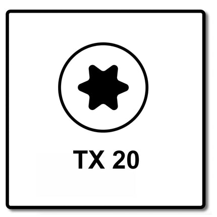 Vis pour panneaux d'aggloméré Fischer Power-Fast II FPF II 4,5x45 mm 500 pièces (670263) tête fraisée avec filetage complet Torx, galvanisées, passivée bleue