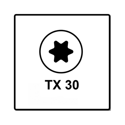 Fischer Power-Fast II FPF II Vis à bois aggloméré 6,0x100 mm, 25 pcs., tête fraisée, empreinte Torx, filetage total, zingué et passivé bleu  ( 670458 )