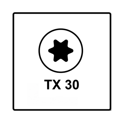 Fischer Power-Fast II FPF II Vis à bois aggloméré 6,0x160mm, Tête fraisée, Empreinte Torx ,Filetage partiel, Zingué blanc, Bleu passivé - 50 pcs. (670694)