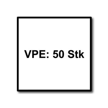 Fischer Power-Fast II FPF II Vis à bois aggloméré 6,0x240 mm, 50 pcs., tete fraisée, empreinte Torx, filetage partiel, zingué et passivé bleu  ( 670469 )