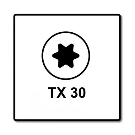 Fischer Vis pour panneaux de particules Power-Fast II FPF II 6.0x60 mm - 200 pièces (670482) tête fraisée + Filetage partiel Torx, galvanisée, passivée bleue