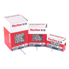 Fischer Power-Fast II FPF II Vis à bois aggloméré 3,5x30mm,Tête ronde, Torx, Filetage total, Zingué blanc, Passivé bleu, 200pcs. (670102)