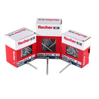 Fischer Power-Fast II FPF II Vis à bois aggloméré 4,5x40mm,Tête fraisée, Torx, Filetage total, Zingué blanc, Passivé bleu, 200 pcs. (670332)