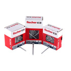 Fischer Power-Fast II FPF II Vis à bois aggloméré 5,0x40mm, 100 pcs. Pan Head avec empreinte Torx, filetage total, zingué et passivé bleu (670438)