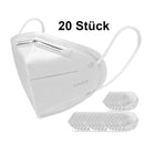 20x masque facial masque respiratoire KN95 95% performance de filtre FPP2 comparable 4 couches