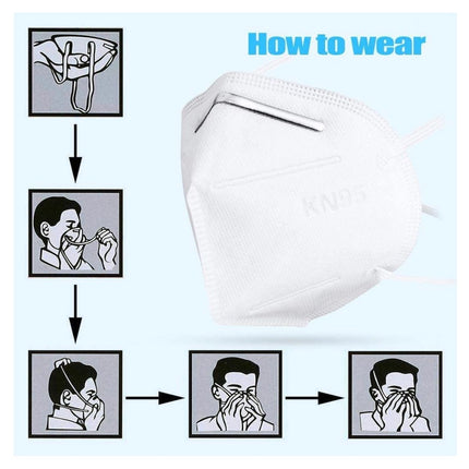 5x masque facial masque respiratoire KN95 95% performance de filtre FPP2 comparable 4 couches