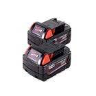 Kit de démarrage à batterie Milwaukee 18V avec 2x batterie M18 BX B3 3,0Ah (2x 4932352668)
