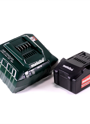 Metabo Kit de base - 1x Batterie Li-Power 18 V 4,0 Ah CAS Li-Ion ( 625591000 ) + Chargeur ASC 55 ( 627044000 )