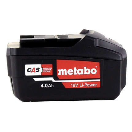 Metabo Set de base 2x Batteries Li-Power 4,0 Ah 18V CAS Li-Ion + Chargeur ASC 55 (2x 625591000) (627044000)