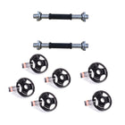 Jeu de barres d'haltères 2 pièces 35 cm 2,5 kg + 6x plaques de poids en fonte 1,25 kg