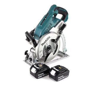 Makita DRS 780 F Scie circulaire sans fil 36V ( 2x18V ) 185 mm Brushless + 2x Batteries 3,0Ah - sans chargeur