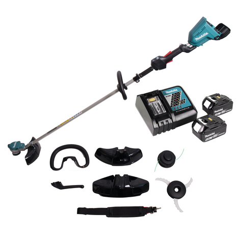 Makita DUR 368 LRT2 coupe-herbe à batterie 36V (2x18V) brushless + 2x batterie 5,0Ah + chargeur