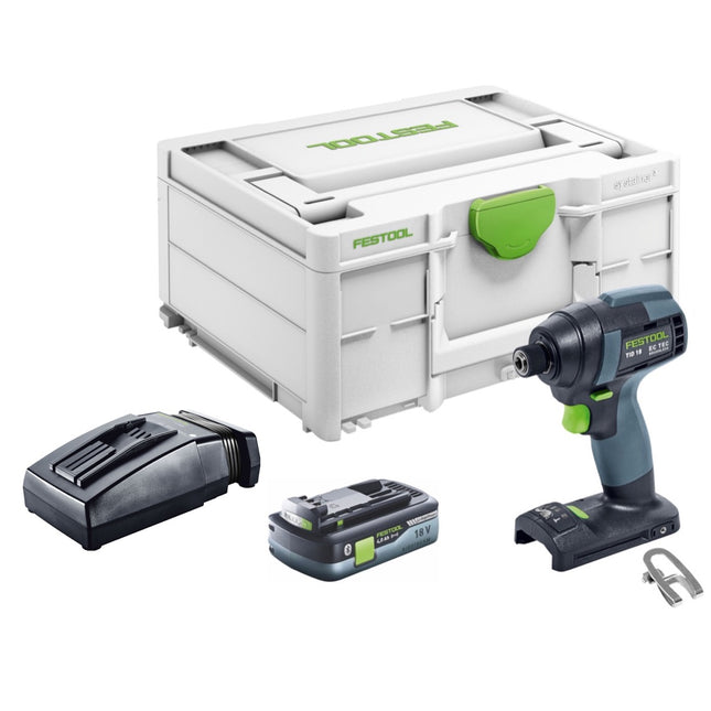 Festool TID 18-Basic Akku Schlagschrauber 18 V 180Nm 1/4" ( 576481 ) + 1x Akku 4,0Ah + Ladegerät - Toolbrothers