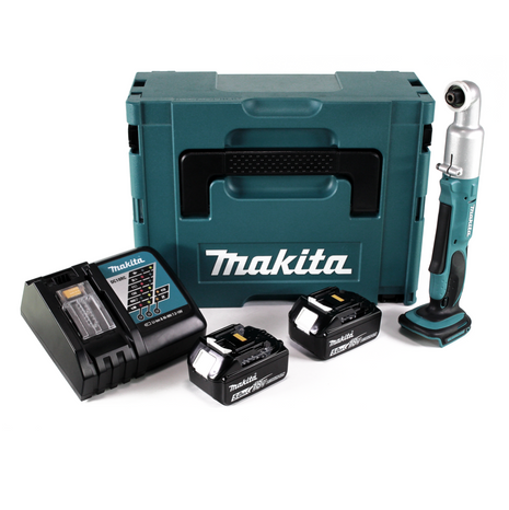 Makita DTL 061 RTJ Akku Winkelschlagschrauber 18V 1/4" 60Nm + 2x Akku 5,0Ah + Ladegerät + Makpac