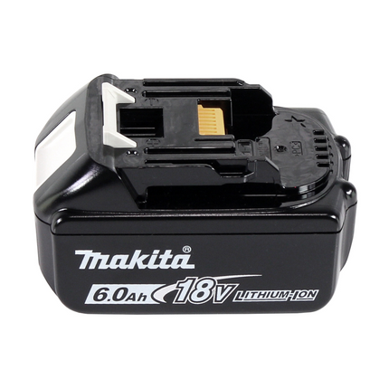 Makita DTL 061 G1J Meuleuse à chocs angulaire sans fil 18V 1/4" 60Nm + 1x Batterie 6.0Ah + Coffret Makpac - sans chargeur