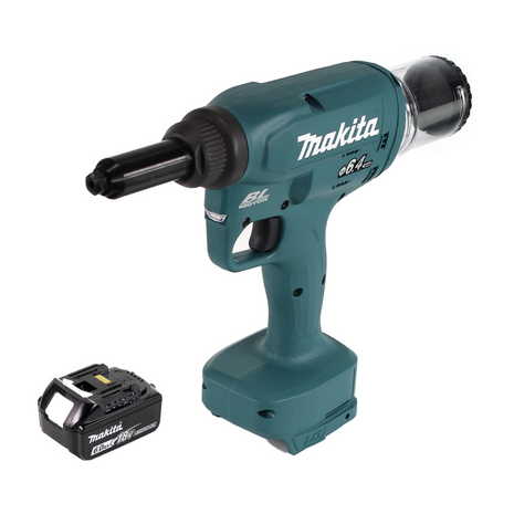 Makita DRV 250 G1 remachadora a batería 18V 20kN sin escobillas + 1x batería 6.0Ah - sin cargador