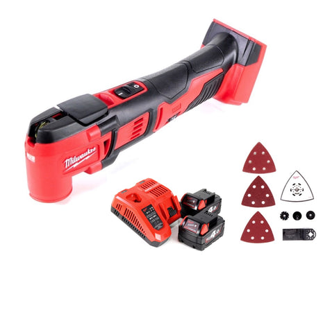 Herramienta multifuncional a batería Milwaukee M18 BMT-402C 18V (4933446203) + 2x batería 4.0Ah + cargador