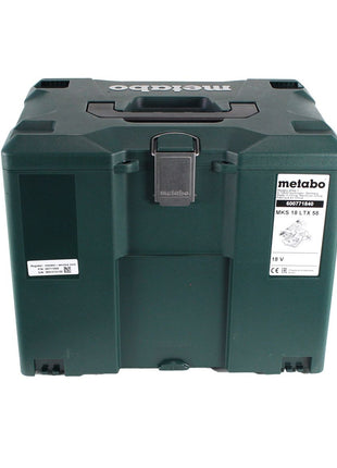 Metabo MKS 18 LTX 58 scie circulaire à métaux sur batterie 18V 165 mm (600771840) + 2x batterie 4,0Ah + chargeur + MetaLoc