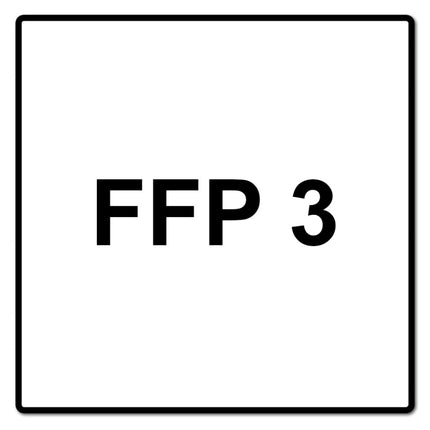 Masque respiratoire FFP3 4 couches 50 pièces. EN149 2001 A1:2009