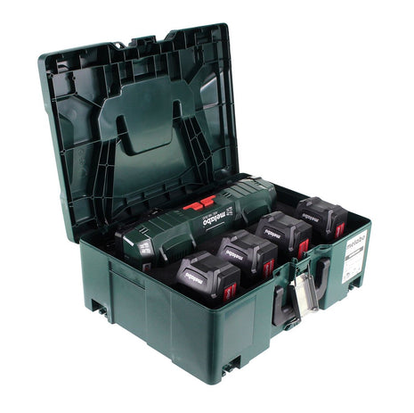 Set básico Metabo con 4x baterías Li-Power 5,2Ah + ASC 145 DUO + ​​Metaloc