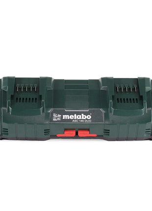 Metabo Basic Set 2x batterie Li-Power 18 V 4,0 Ah CAS Li-Ion ( 2x 625591000 ) + double chargeur ASC 145 DUO ( 627495000 )