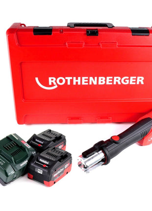 Rothenberger ROMAX 4000 Sertisseuse électro-hydraulique 18V + 2x Batteries 5,5 Ah + Chargeur + Coffret