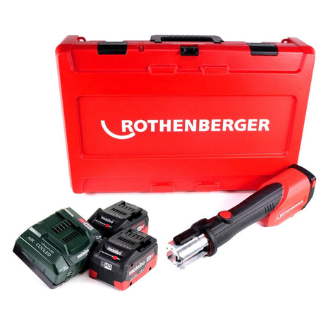 Rothenberger ROMAX 4000 Sertisseuse électro-hydraulique 18V + 2x Batteries 5,5 Ah + Chargeur + Coffret