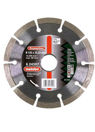 Metabo SP-U Disque à tronçonner diamanté Universal SP 125x22,23 mm ( 624307000 ) pour Meuleuse d'angle