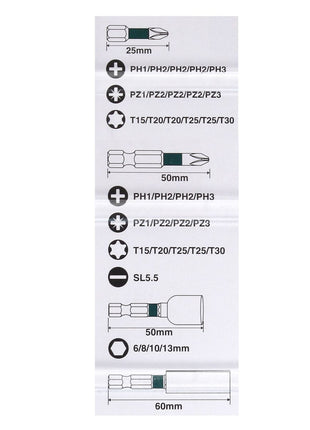 Makita B-66880 Bit und Bohrer Set Impact Black 35 tlg. S2 Stahl + Koffer - Toolbrothers