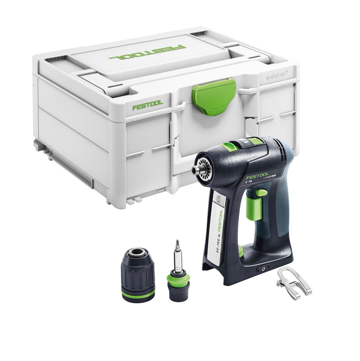 Festool C 18 Basic Perceuse-visseuse sans fil 18 V 45 Nm Brushless + Coffret de transport ( 576434 ) - sans batterie, sans chargeur ( successeur de 574737 )