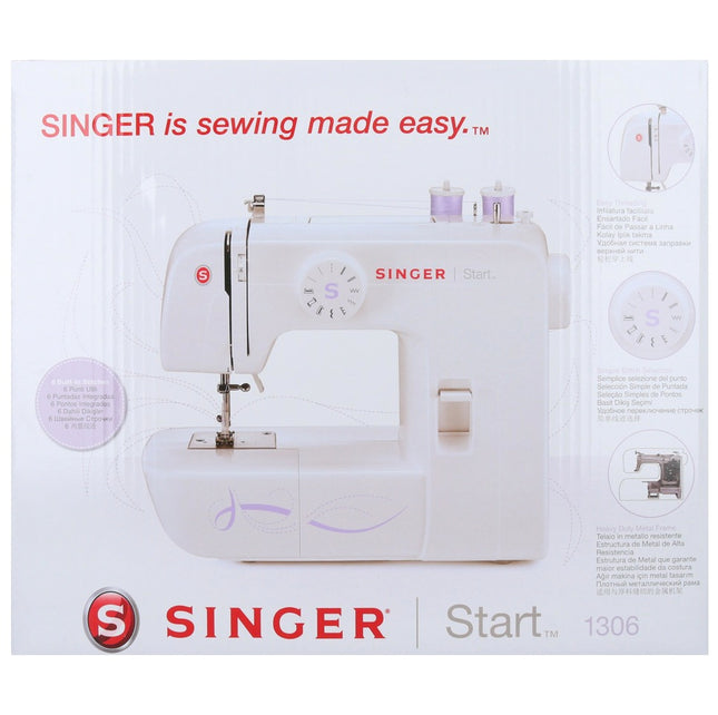 Singer Start 1306 Nähmaschine 70 Watt 750 U/min 4mm Stichlänge / Stichbreite