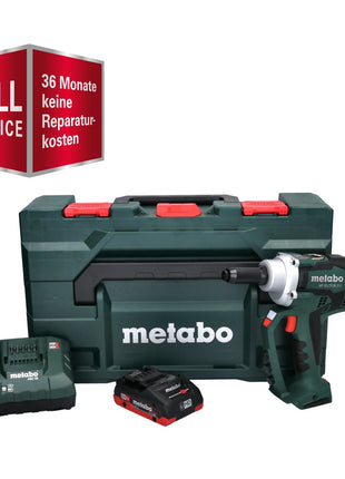 GRATIS 3 años de servicio completo protección integral Metabo NP 18 LTX BL 5.0 remachadora ciega a batería 18 V 10 kN sin escobillas + 1x batería 4.0 Ah + cargador + metaBOX