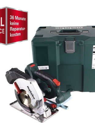 GRATIS 3 años de servicio completo protección integral Metabo MKS 18 LTX 58 Sierra circular para metal a batería 18V 165 mm Solo (600771840) + MetaLoc - sin batería, sin cargador