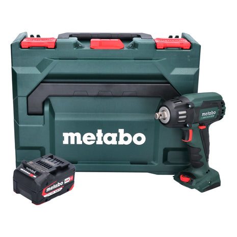 Metabo SSW 18 LTX 400 BL akumulatorowy klucz udarowy 18 V 400 Nm 1/2" bezszczotkowy + 1x akumulator 4,0 Ah + metaBOX - bez ładowarki