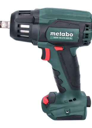 Metabo SSW 18 LTX 400 BL Atornillador de impacto a batería 18 V 400 Nm 1/2" sin escobillas + 1x batería 4,0 Ah + cargador + metaBOX