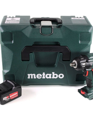 Metabo SSW 18 LTX 400 BL Atornillador de impacto a batería 18 V 400 Nm 1/2" sin escobillas + 1x batería 5,2 Ah + metaBOX - sin cargador