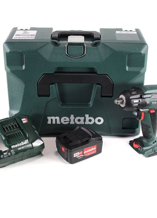 Metabo SSW 18 LTX 400 BL Atornillador de impacto a batería 18 V 400 Nm 1/2" sin escobillas + 1x batería 5,2 Ah + cargador + metaBOX