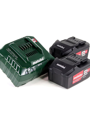 Visseuse à chocs sans fil Metabo SSW 18 LTX 400 BL 18 V 400 Nm 1/2" sans balais + 2x batterie 5,2 Ah + chargeur + métaBOX