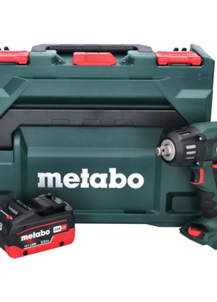 Metabo SSW 18 LTX 400 BL Atornillador de impacto a batería 18 V 400 Nm 1/2" sin escobillas + 1x batería 5,5 Ah + metaBOX - sin cargador