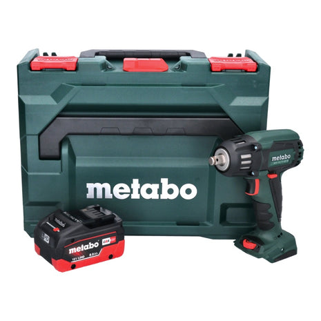 Clé à chocs sans fil Metabo SSW 18 LTX 400 BL 18 V 400 Nm 1/2" brushless + 1x batterie 8,0 Ah + metaBOX - sans chargeur