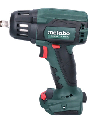 Metabo SSW 18 LTX 400 BL Atornillador de impacto a batería 18 V 400 Nm 1/2" sin escobillas + 2x batería 8,0 Ah + cargador + metaBOX