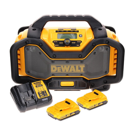 Radio sans fil DeWalt DCR 027 D2 DAB+ 10,8-18,0 V + 2 batteries 2,0 Ah + chargeur
