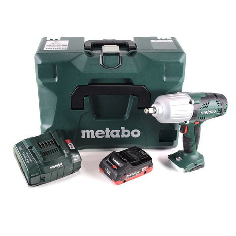 Metabo SSW 18 LTX 600 Atornillador de impacto a batería 18 V 600 Nm 1/2" + 1x batería LiHD 4,0 Ah + cargador + MetaLoc