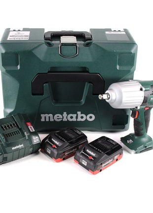 Metabo SSW 18 LTX 600 Atornillador de impacto a batería 18 V 600 Nm 1/2" + 2x batería LiHD 4,0 Ah + cargador + MetaLoc