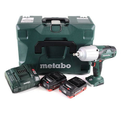 Visseuse à chocs sans fil Metabo SSW 18 LTX 600 18 V 600 Nm 1/2" + 2x batterie LiHD 4,0 Ah + chargeur + MetaLoc