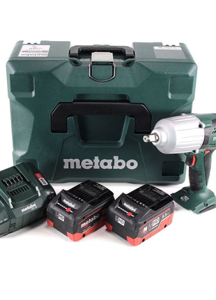 Metabo SSW 18 LTX 600 atornillador de impacto a batería 18 V 600 Nm 1/2" + 2x batería LiHD 5,5 Ah + cargador + MetaLoc