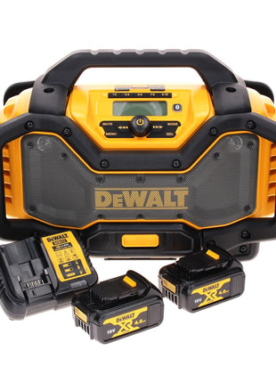 Radio à batterie DeWalt DCR 027 M2 DAB+ 10,8-18,0 V + 2x batteries 4,0Ah + chargeur