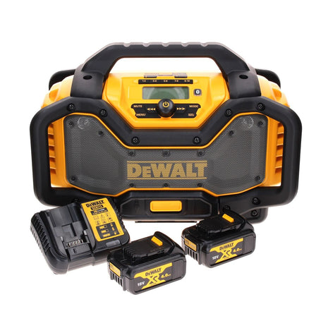 DeWalt DCR 027 M2 radio batería DAB+ 10,8-18,0 V + 2x baterías 4,0Ah + cargador